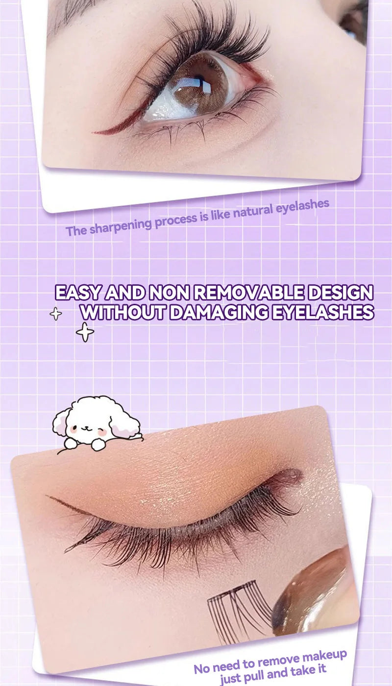 No-Glue DIY Cluster False Eyelashes Book - 15