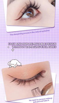 No-Glue DIY Cluster False Eyelashes Book