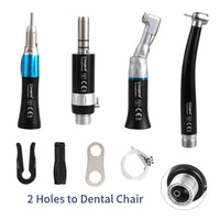 4-Piece Dental Handpiece Kit with Air Motor