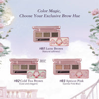 Long-Lasting Matte Eyebrow Powder Palette