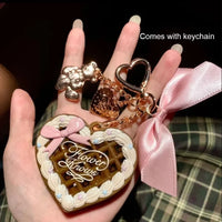 Portable Honey Face Powder Compact with Pendant