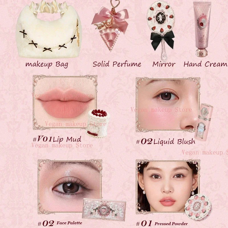 Strawberry Cupid Aesthetic Makeup Gift Set - 23