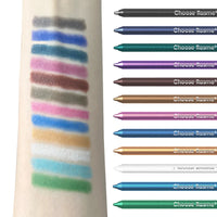 12-Color Shimmer Waterproof Eyeliner & Eyeshadow Set