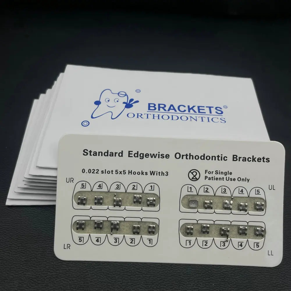 Professional Metal Orthodontic Dental Brackets Set - 11