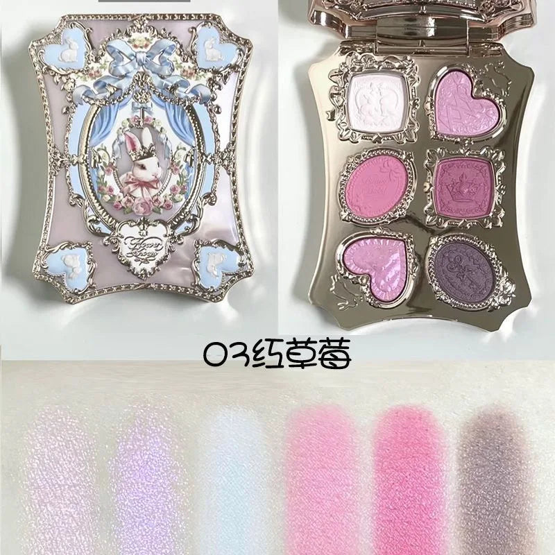 6-Color Matte and Shimmer Eyeshadow Palette - 32