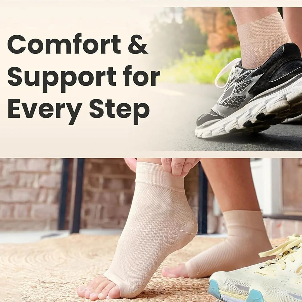 Ankle Compression Sleeve for Plantar Fasciitis and Swelling - 4