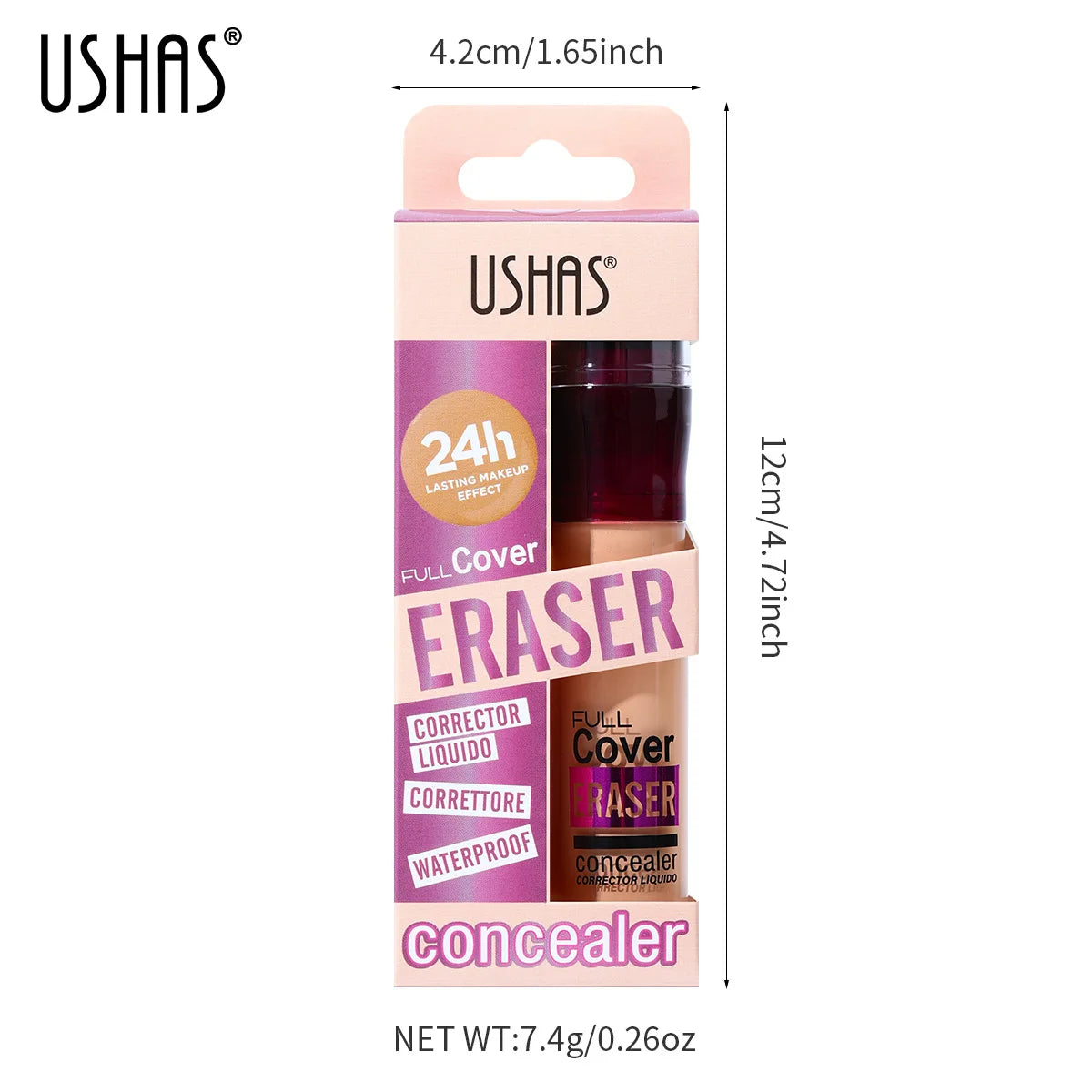 Full Coverage Sponge-Tip Liquid Concealer for Flawless Skin - 8