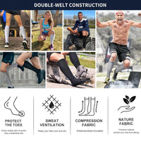 Graduated Compression Socks for Recovery and Circulation