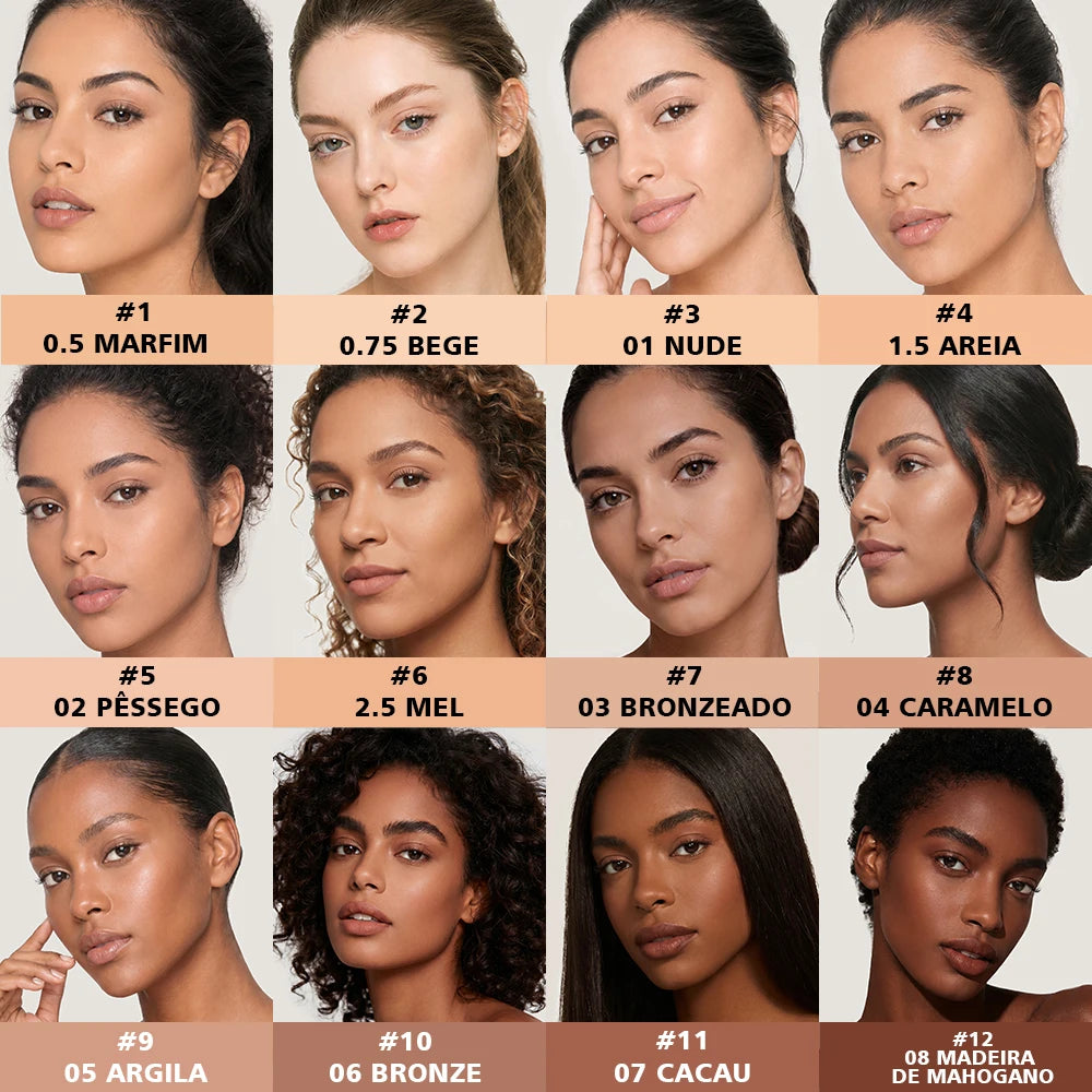 Matte Lightweight Liquid Foundation for Flawless Poreless Skin - 9