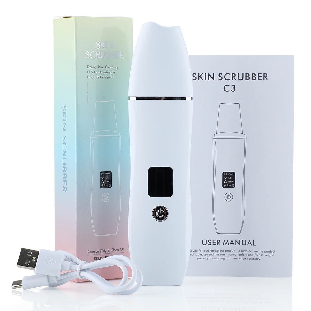Ultrasonic Facial Skin Scrubber for Deep Pore Cleansing - 14
