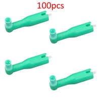 100-Pack Disposable Dental Prophy Angles for Teeth Polishing