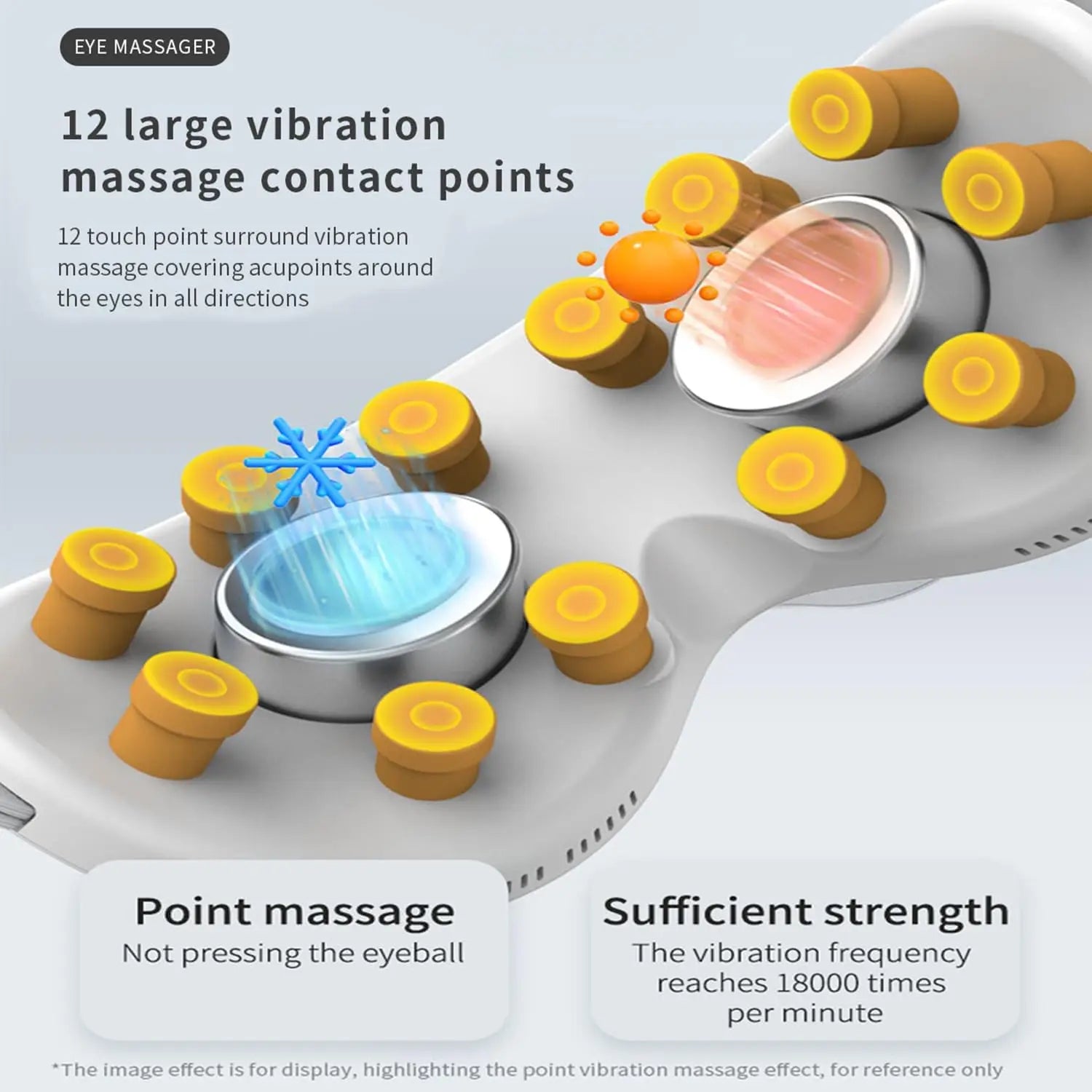 Heated and Cooling Eye Massager for Eye Strain - 4