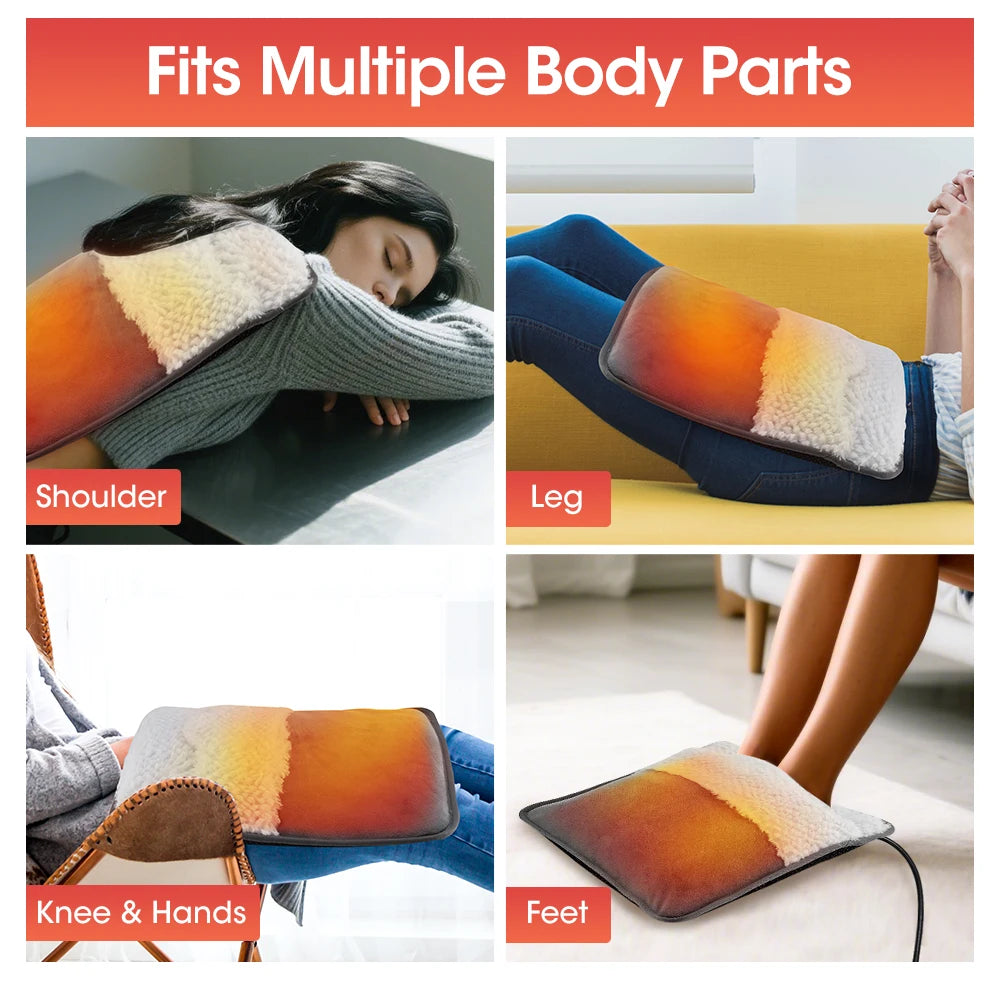 USB Heated Plush Foot Warmer Mat - 10