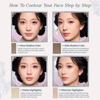 Sculpting & Highlighting Face Palette with Brush Set