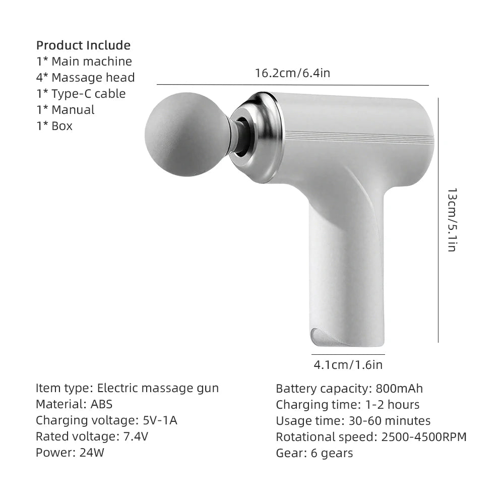 Portable Electric Deep Tissue Muscle Massage Gun - 13