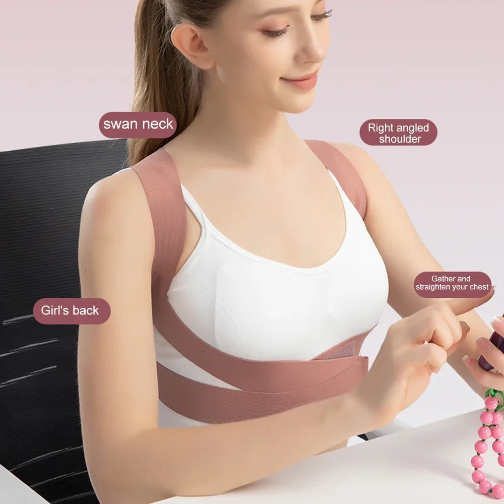 Adjustable Back Posture Corrector for Pain Relief - 15