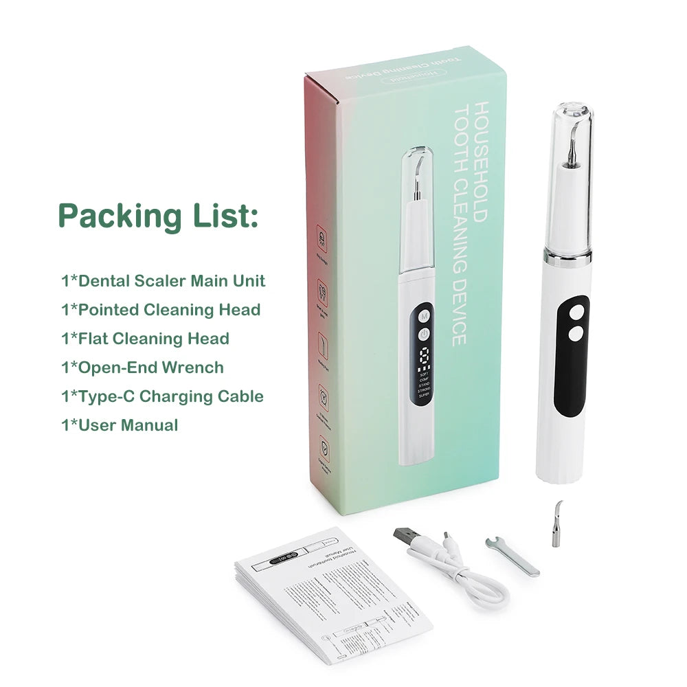 Ultrasonic Electric Teeth Tartar and Plaque Remover - 16