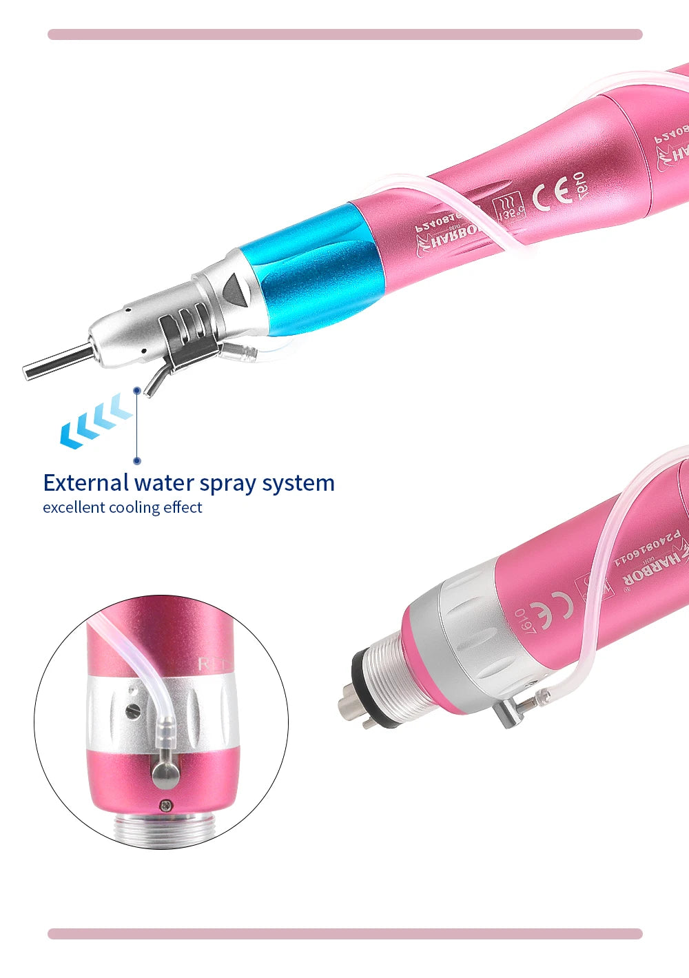 Professional Dental Handpiece Kit with LED and Water Spray - 18