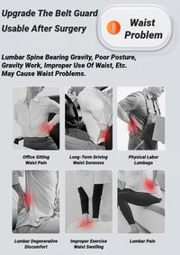 Adjustable Lumbar Support Belt for Lower Back Pain Relief