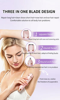 3-in-1 Waterproof Electric Hair Trimmer for Women
