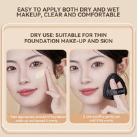 Dual-Sided Triangle Makeup Puff for Flawless Blending