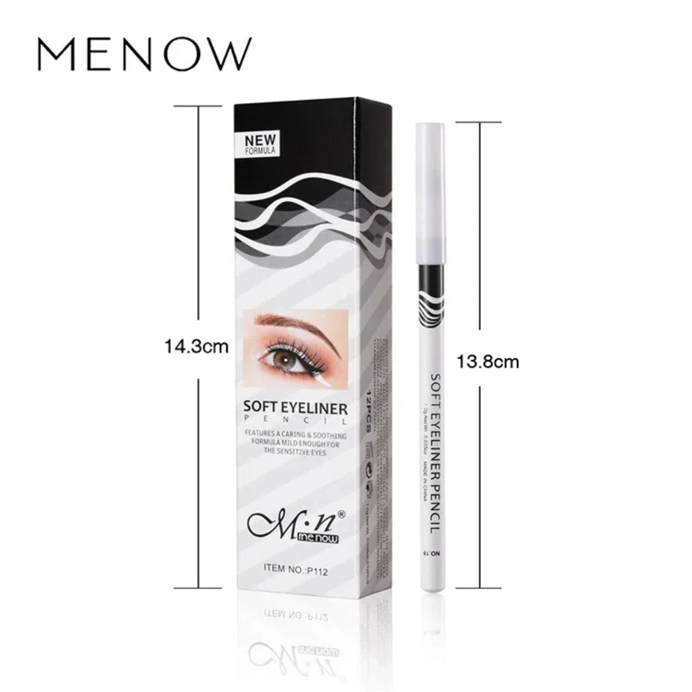 12-Piece Waterproof White Eyeliner Pencil Set - 6