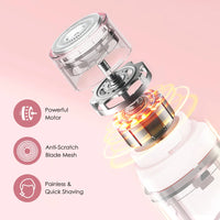 2-in-1 Waterproof Electric Shaver for Painless Body Hair Removal