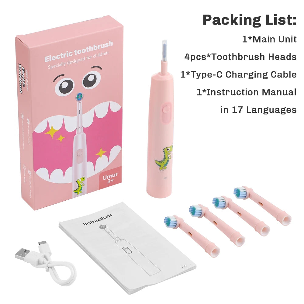 Rechargeable Rotary Electric Toothbrush for Adults and Kids - 17