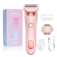 2-in-1 Painless Electric Body and Facial Hair Remover