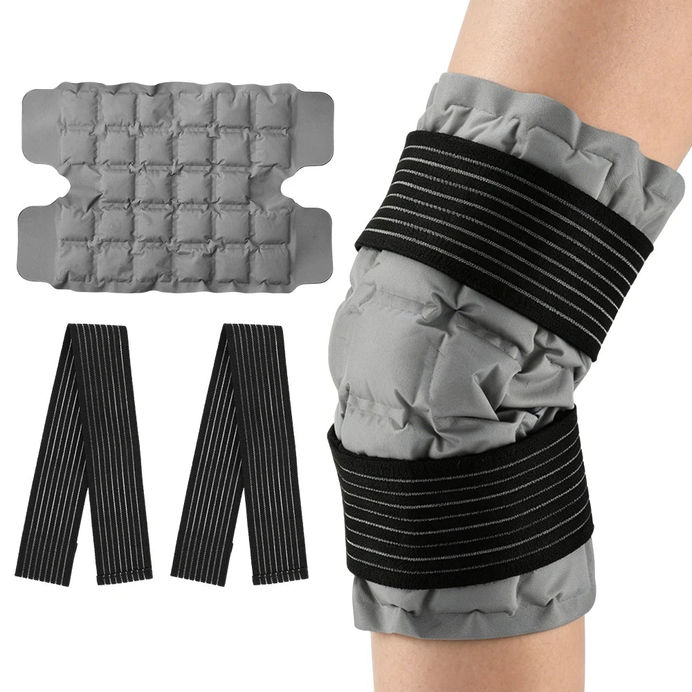 Reusable Hot and Cold Therapy Knee Ice Pack Wrap - 9