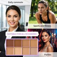 8-Shade Cream Concealer and Contour Palette
