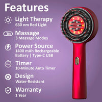 Electric Scalp Massager & Hair Growth Serum Applicator
