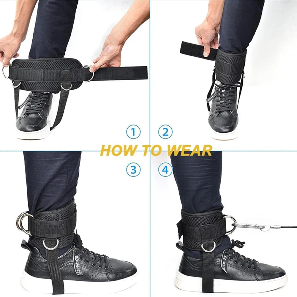 Adjustable Ankle Straps for Cable Machine Kickbacks - 12