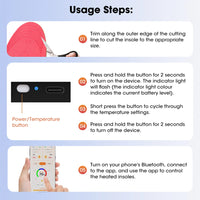 App-Controlled Rechargeable Heated Insoles for Winter