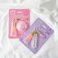 3-in-1 Color Changing Lip Gloss Set with Pearl Pendant
