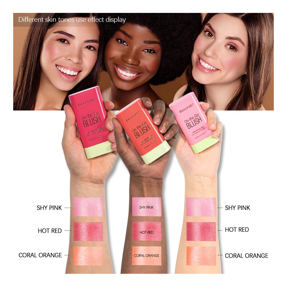 Creamy Multi-Use Tinted Blush Stick for Lips and Cheeks - 6