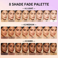 8-Shade Cream Concealer and Contour Palette