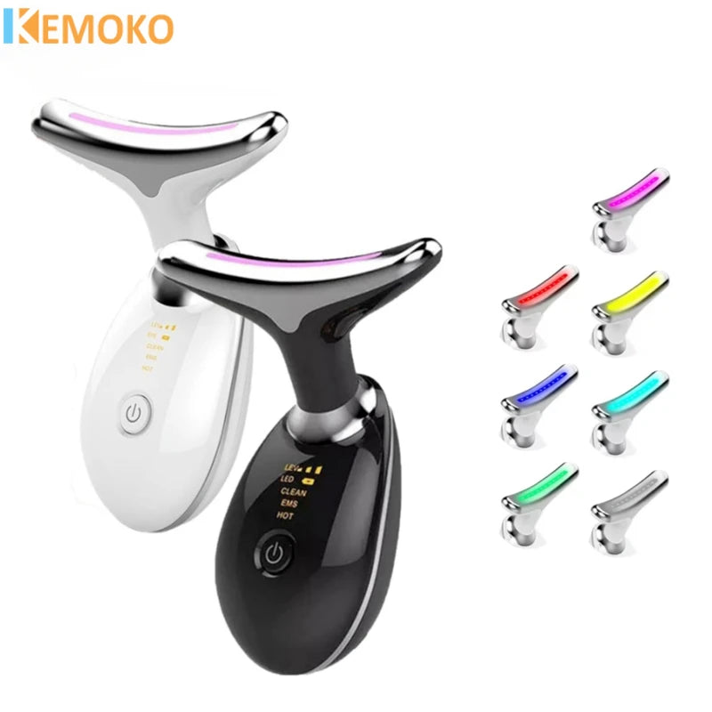 7-Color LED Neck and Face Lifting Massager