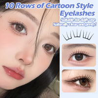 Korean Idol Style Wispy Cluster False Eyelashes