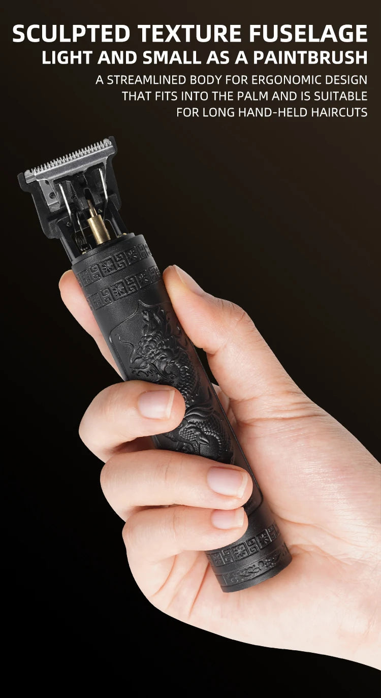 Professional Rechargeable Electric Hair Trimmer for Men - 10