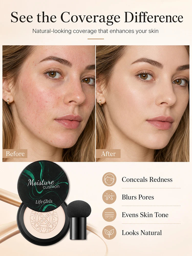 Hydrating Mushroom Cushion Foundation for Flawless Coverage - 8
