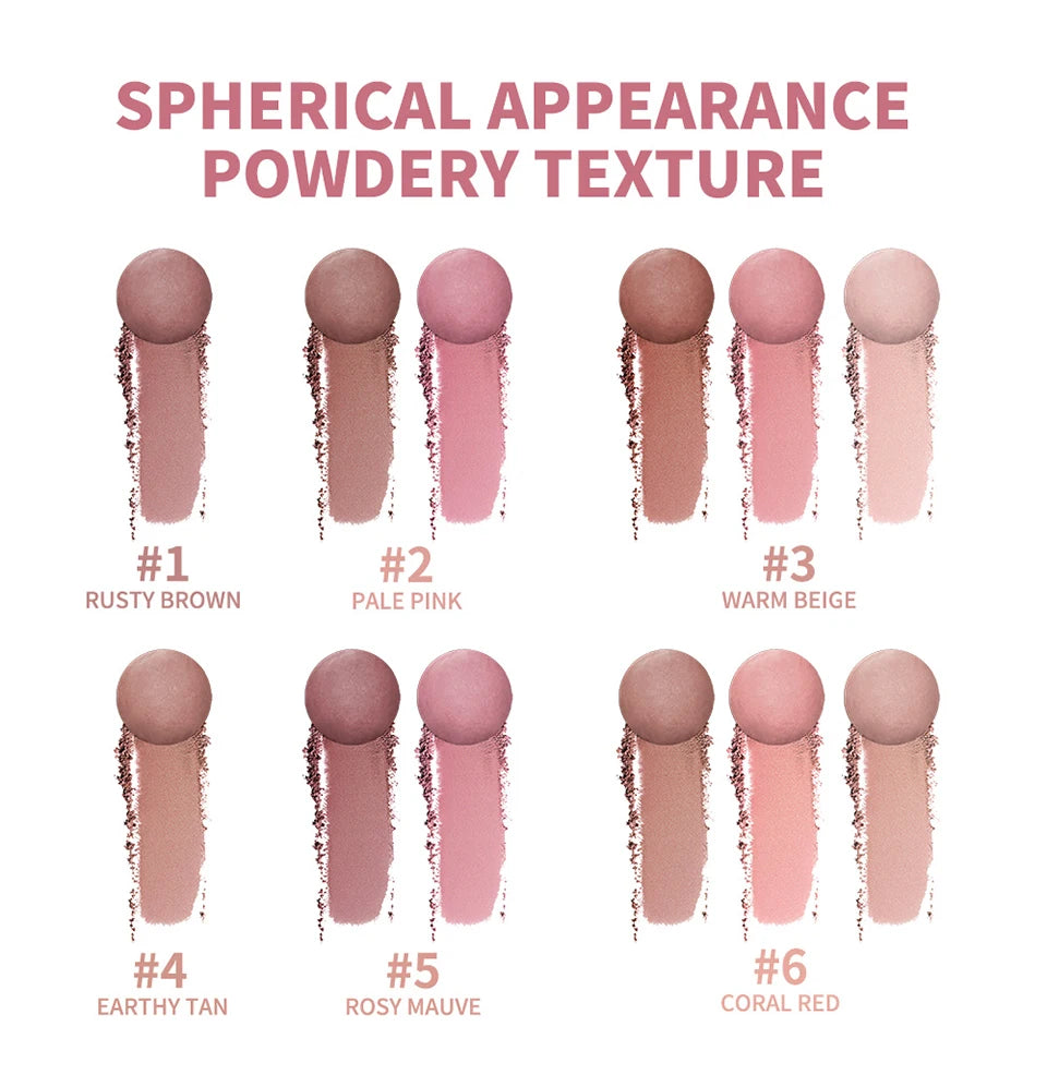 Long-Lasting Shimmering Pearl Blush Powder Beads - 14