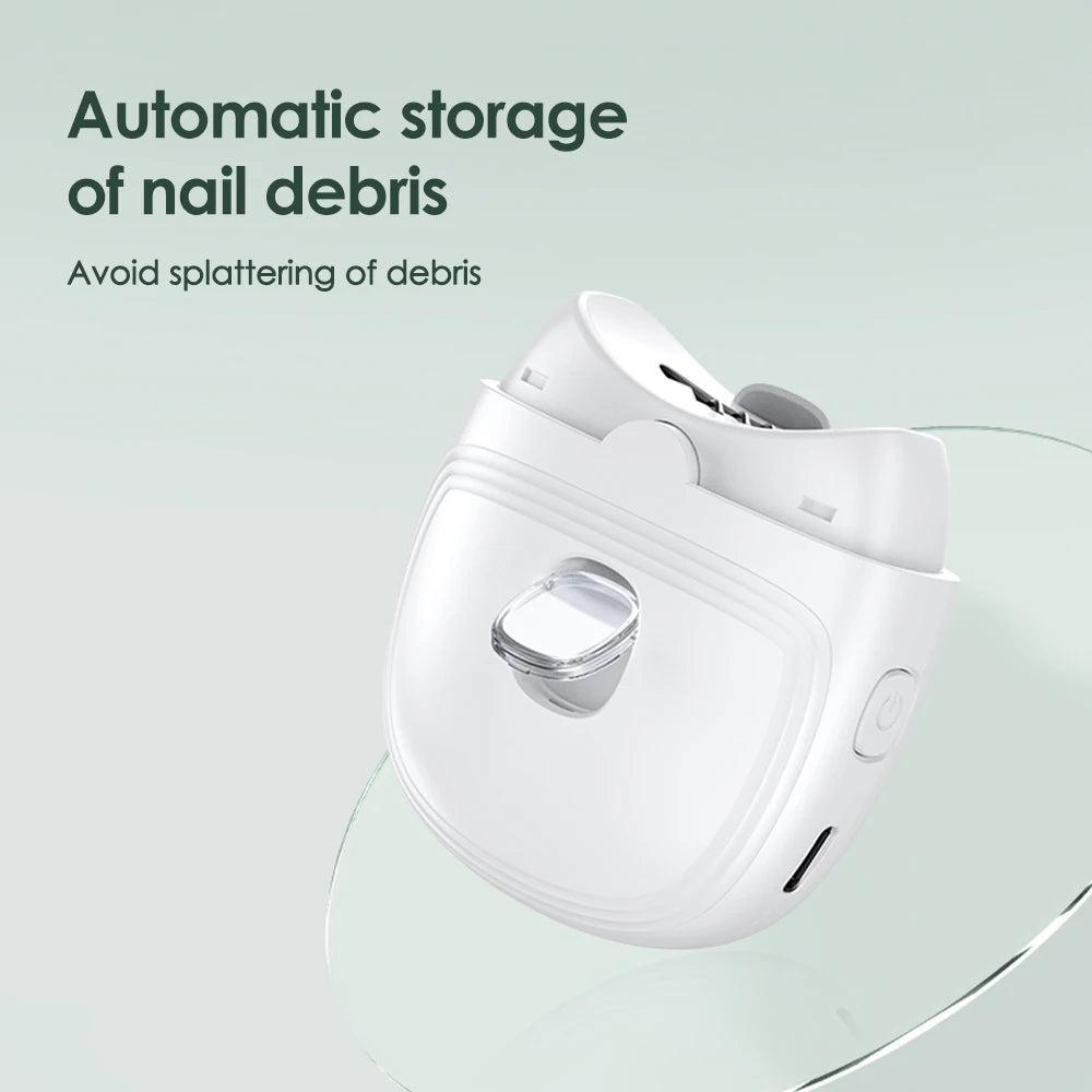 Automatic Electric Nail Trimmer with LED Light - 20