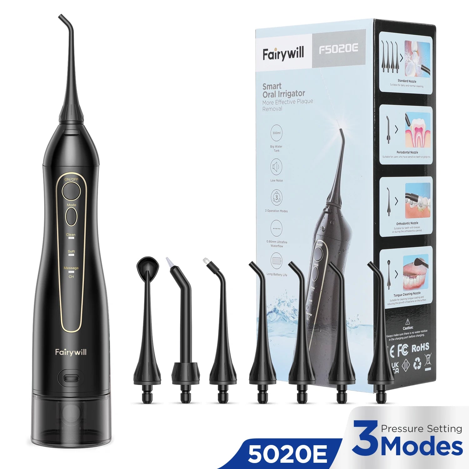Portable Cordless Water Flosser for Teeth and Gums - 1