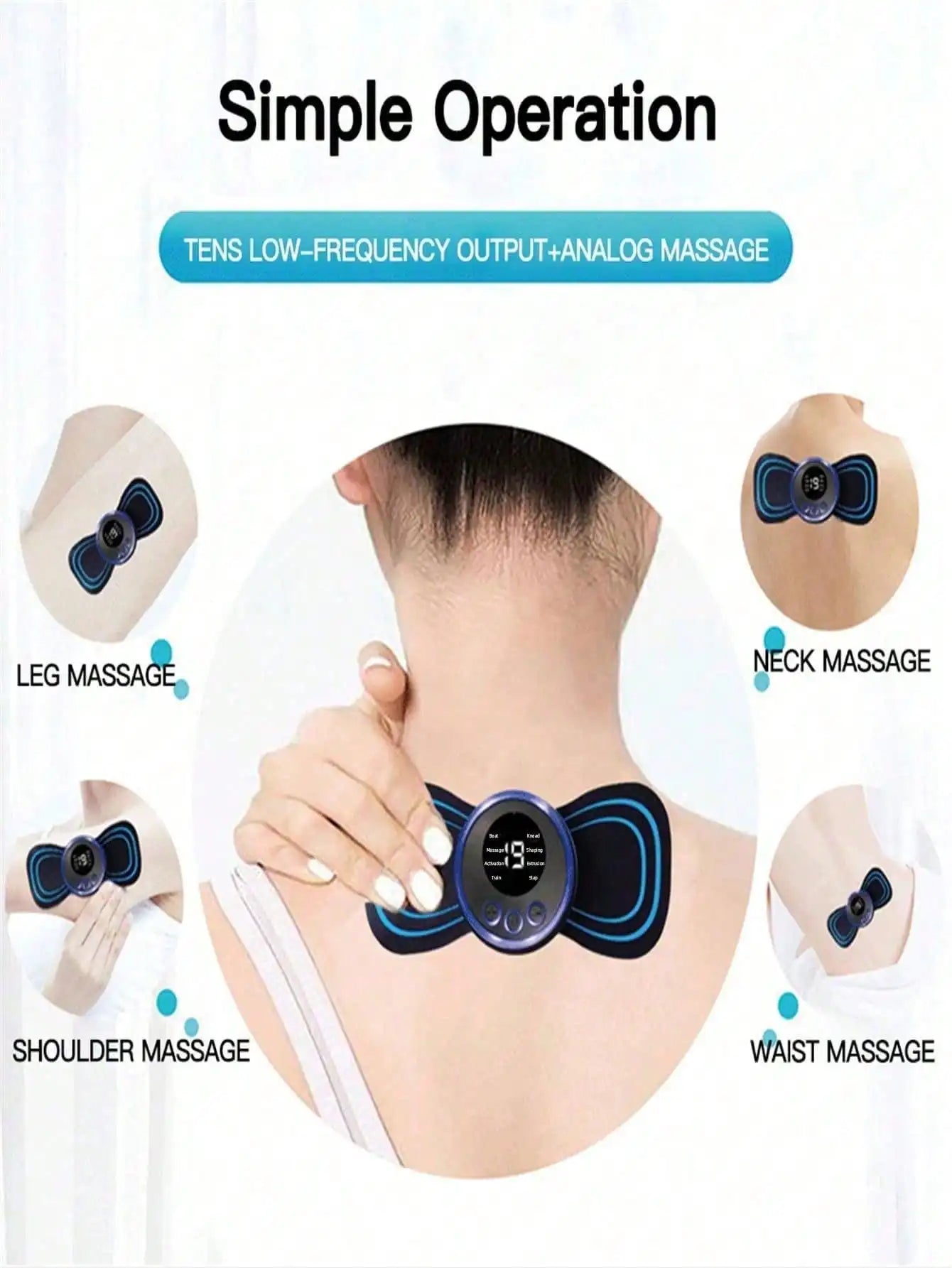EMS Portable Electric Full Body Muscle Stimulator Massager - 14