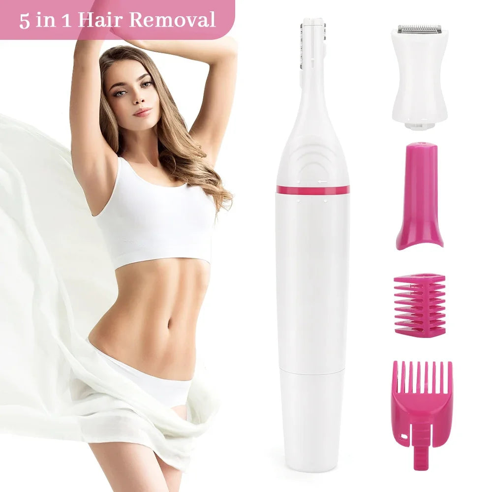 5-in-1 Electric Precision Hair Removal Trimmer Kit - 7