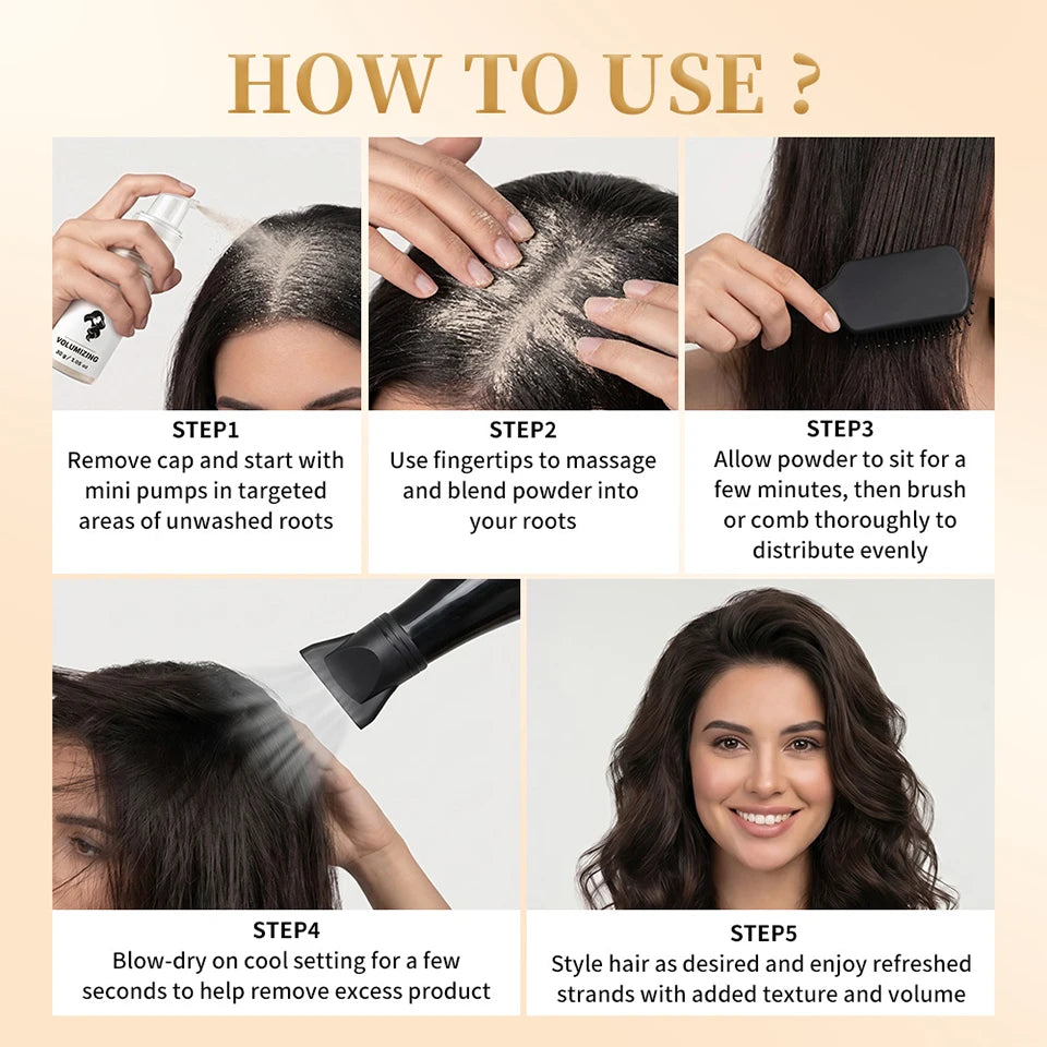 Volumizing Invisible Dry Shampoo Powder for Greasy Hair - 13