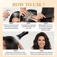 Volumizing Invisible Dry Shampoo Powder for Greasy Hair