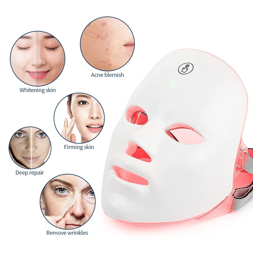 7-Color LED Photon Light Therapy Facial Mask - 3