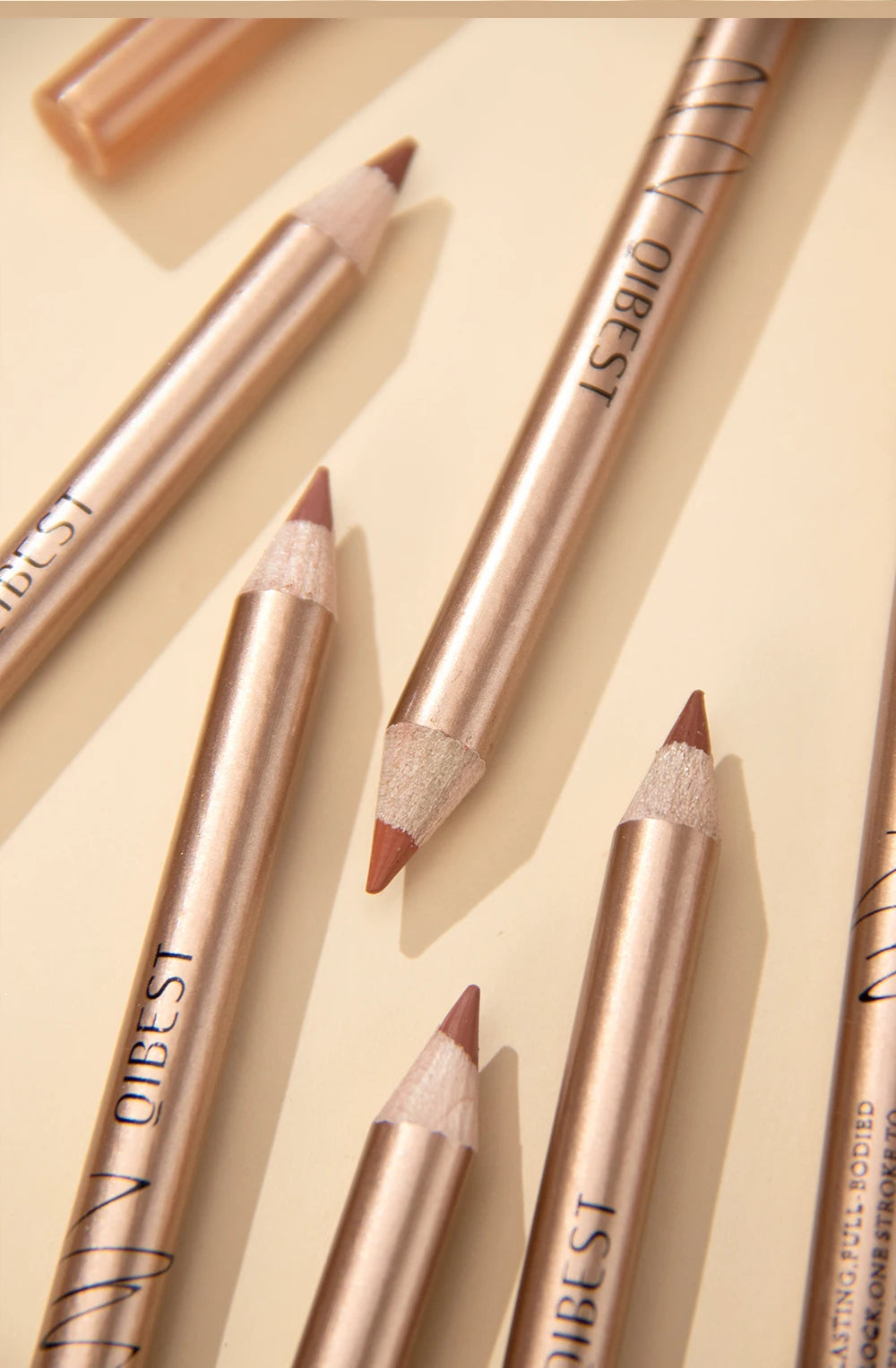 12-Color Waterproof Matte Lip Liner Pencil Set - 20